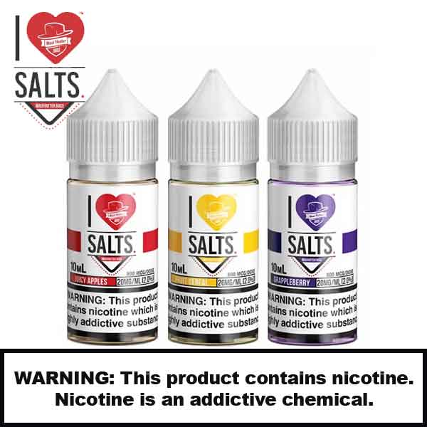 I Love Salt - Salt Nicotine E-Liquid By Madhatter 30ml product image