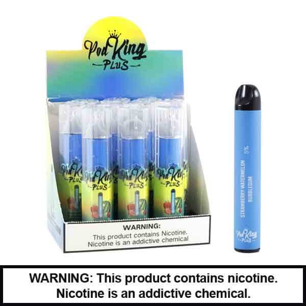 Pod King Plus Disposable | 600 Puffs | 5% Nicotine | 10 Count Display product image