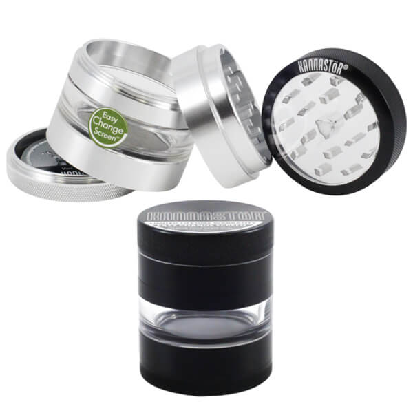 Kannastor CLEAR Multi Chamber Grinder/Jar | 4 Part | 2.2 inch product image