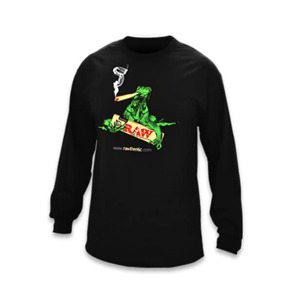 Raw Long-Sleeve Black T-shirt product image