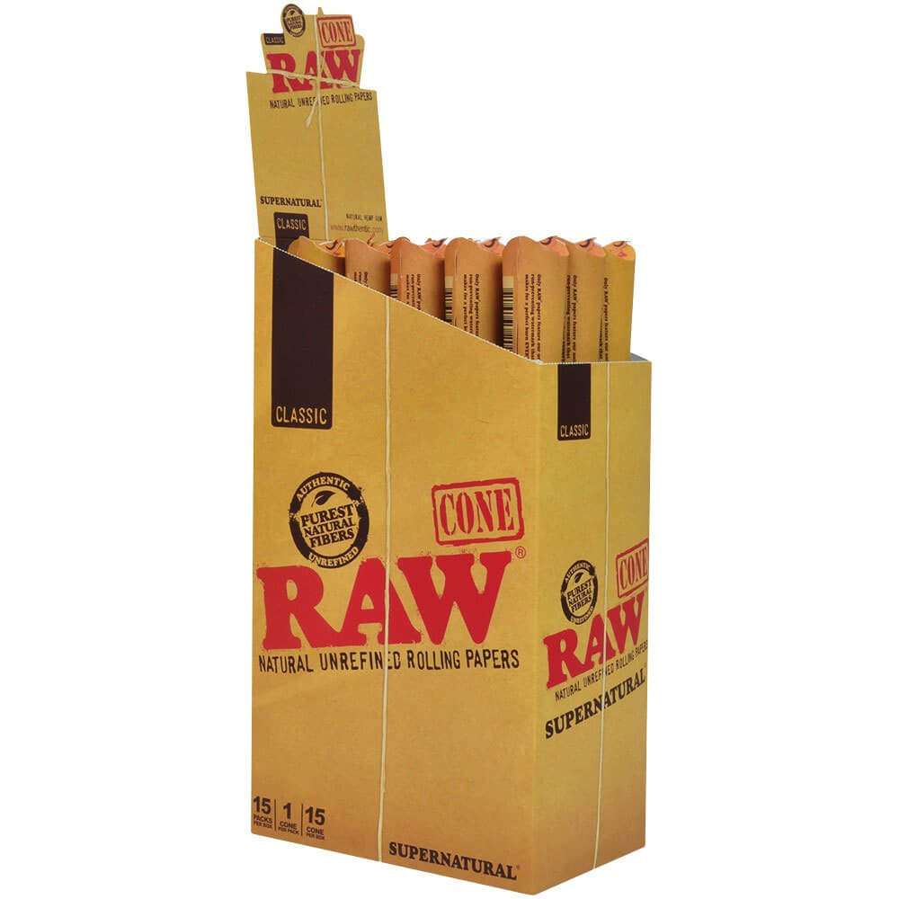 Raw Classic Supernatural Cones | 12 Pack | 15 Count Display product image