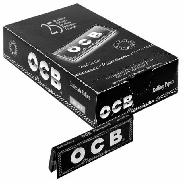 OCB Premium Slim Rolling Papers | 1 1/4 | 24pc Display product image