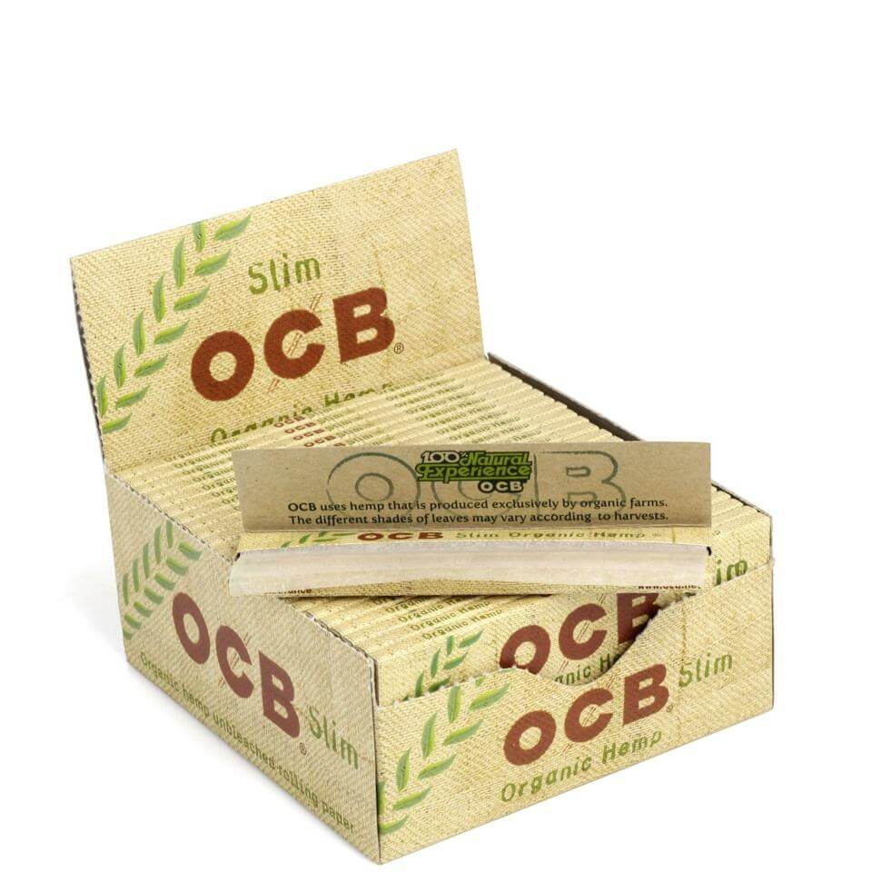 OCB Organic Rolling Papers | Slim | 50 Pack Display product image