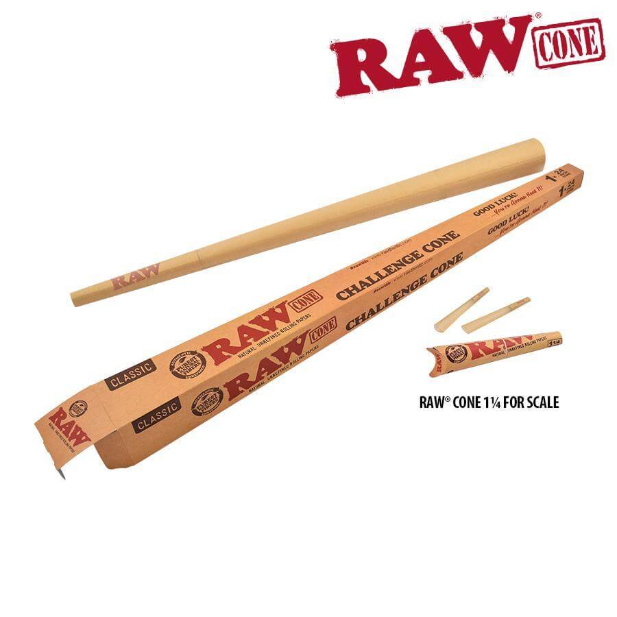 RAW Pre-rolled Natural Rolling Papers | Challenge Cone | 24 inch product image