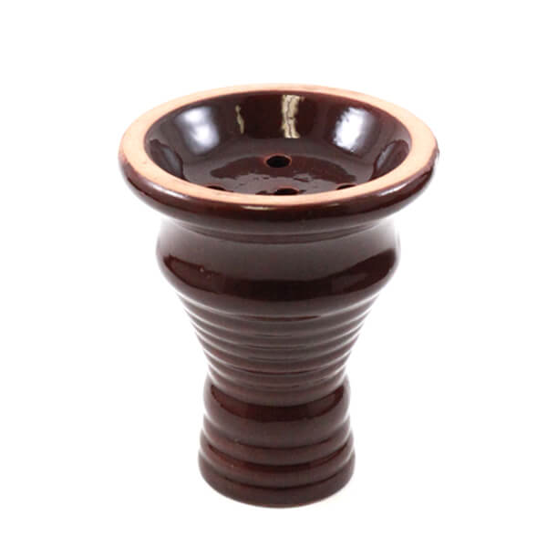 Egyptian Clay Brown Hookah Bowl | Large product image