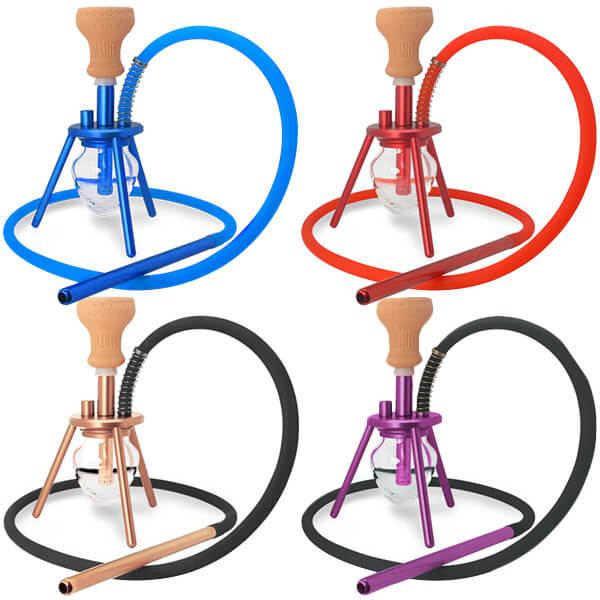 Amira Hookah Mini Spider | One Hose with Travel Bag | 12 inch | Assorted Colors - image 1 of 2
