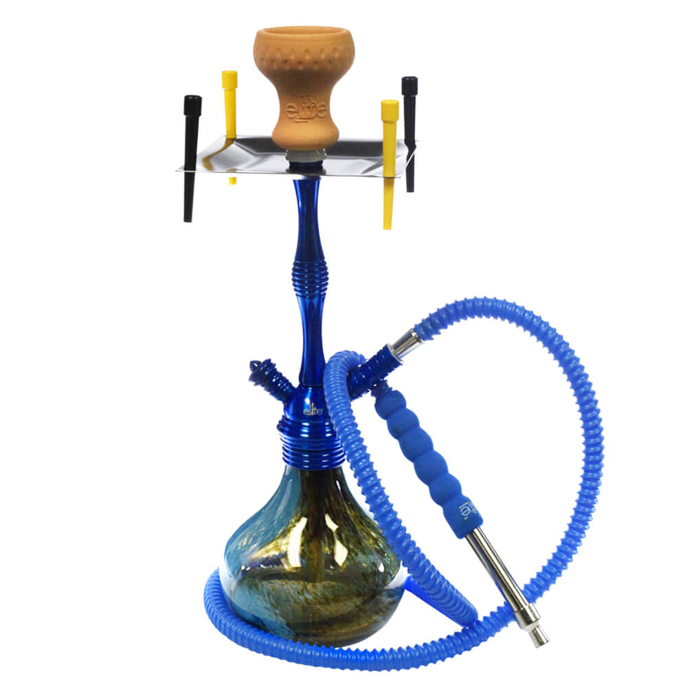 Elite United Exotic Hookah With One Hose | DC-I-Izzy | Blue | 16 inch product image