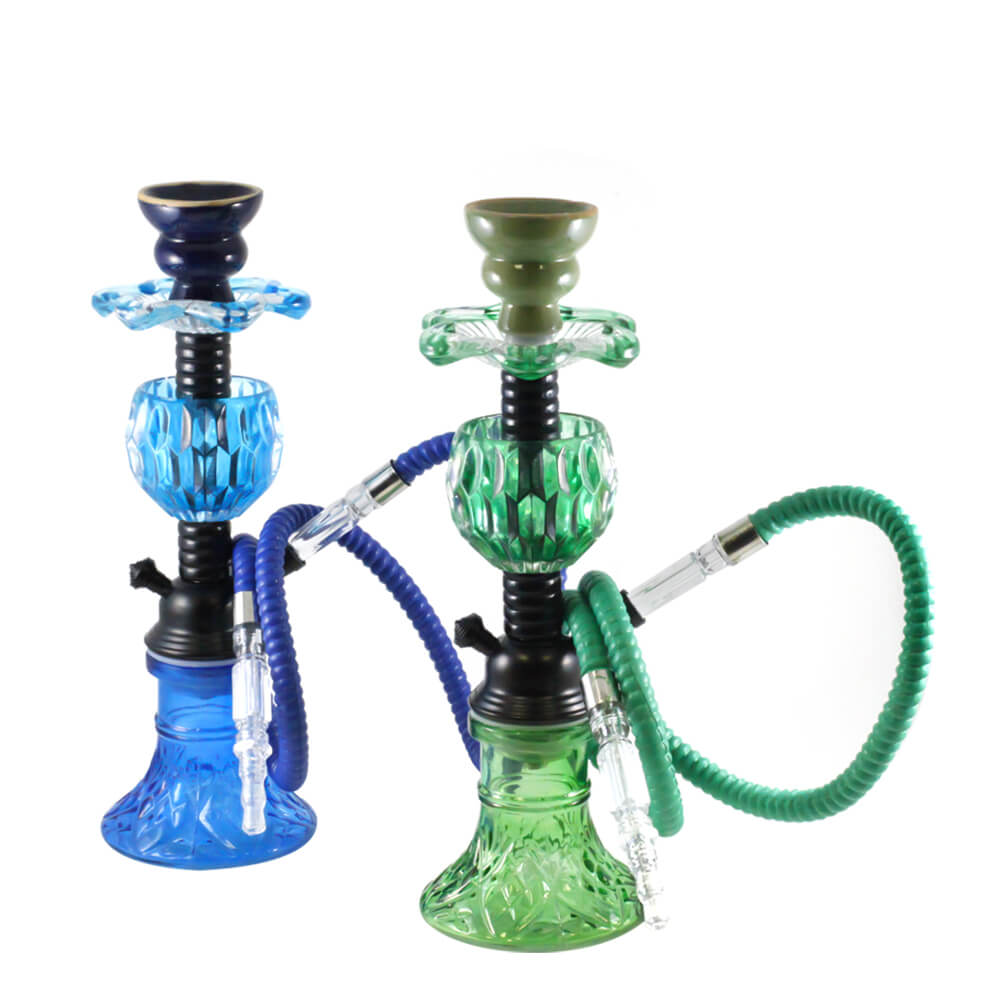Fancy Fat Flower Hookah (NP-20-6) | 1 Hose | 12 inch | Assorted Colors product image