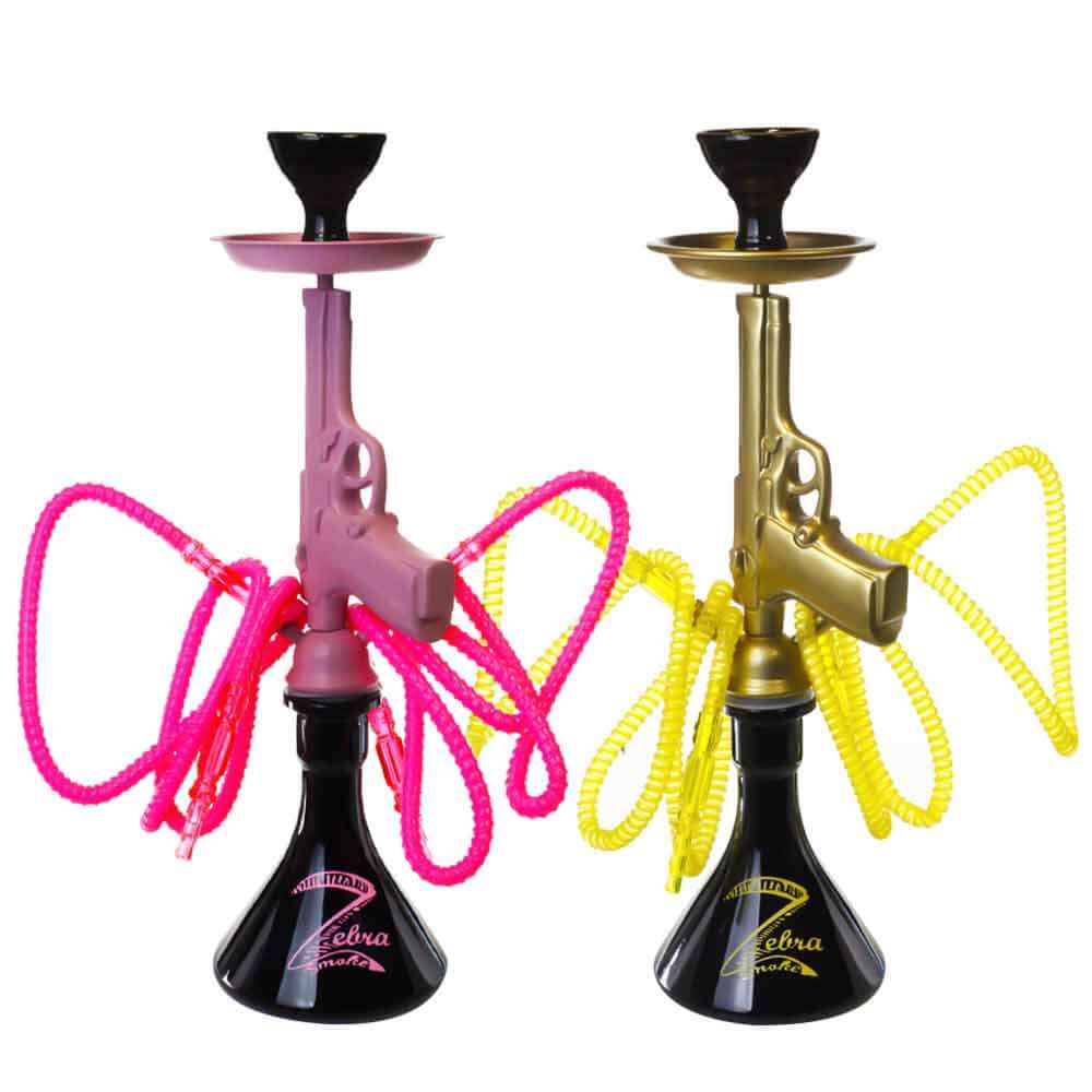 Zeebra Pistol N-7 Hookah | 2 Hose | 22 inch | Assorted Colors product image