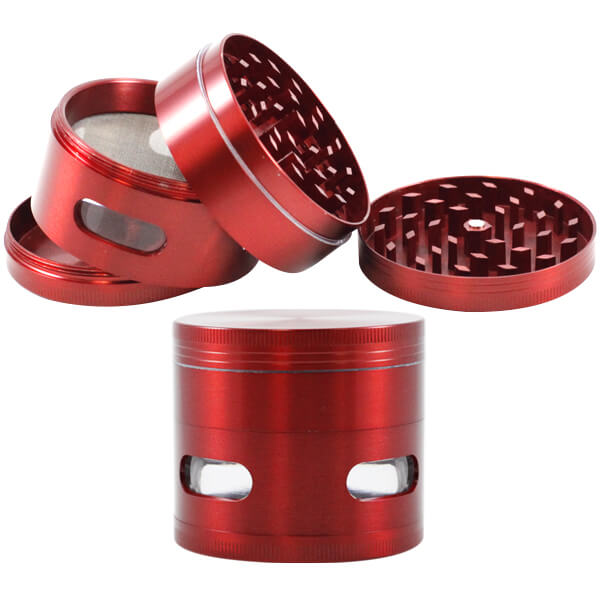 Heavy Metal Side Window 4-Part Grinder (LC-75) | 60mm | Assorted Colors - image 2 of 2