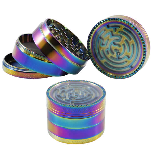 Ball Game Tap Grinder | 4 Part | 63mm | Rainbow product image