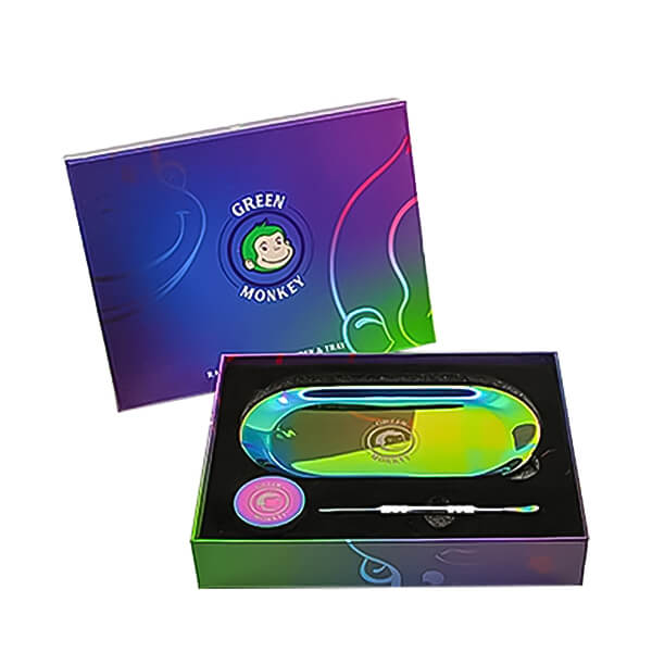Green Monkey Rainbow Finish Grinder & Tray Kit product image