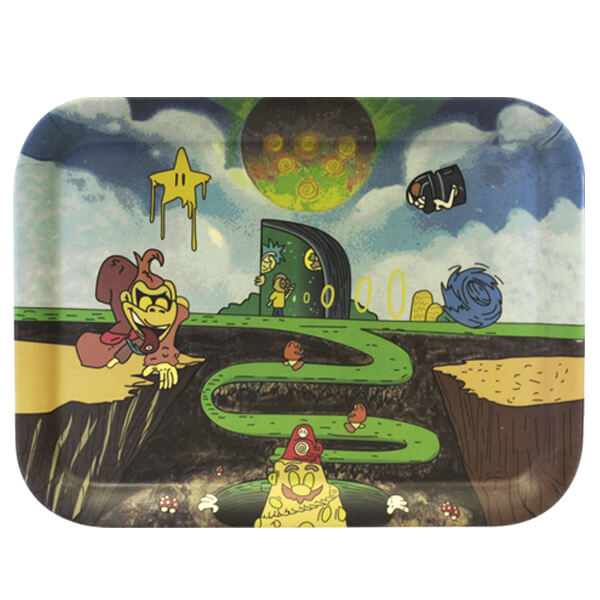 Bamboo Rolling Tray | Monkey & Joker | Large product image
