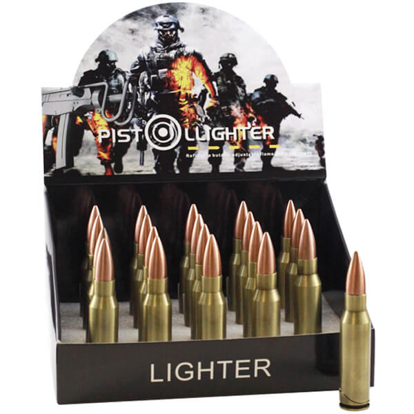 Techno Torch Pistol Bullet Lighter (9525) | 20 Count Display product image