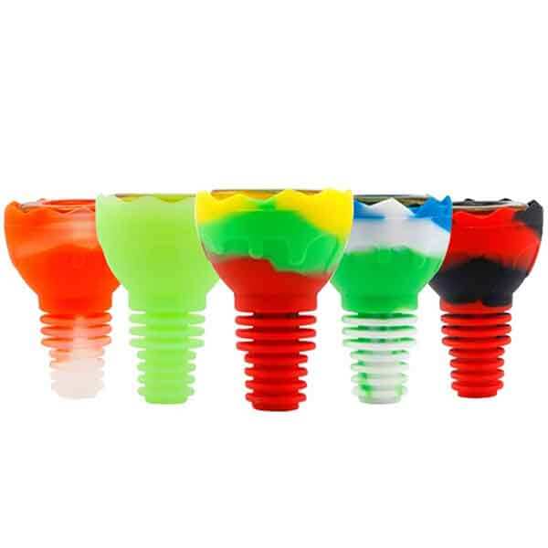Waxmaid Egg Shape Universal Silicone + Glass Bowl | Assorted Colors product image