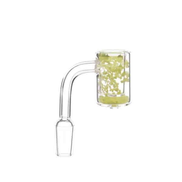 Quartz Glow in the Dark Quicksand Banger (DLQ-134-14) | 14mm | Male product image