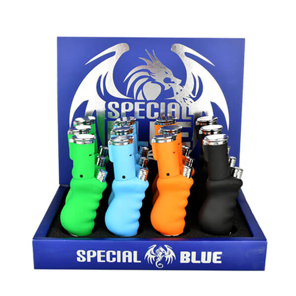 Special Blue Saxophone Triple Flame Torch Lighter (LT-117) | 12 Count Display product image