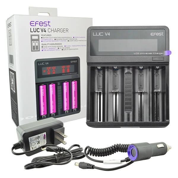 Efest Luc V4 Charger + Car Charger product image